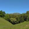 Mount Hamilton, 4,265 ft., with Lick Observatory on its summit, is seen to the east-northeast towards the end of Hotel Trail.