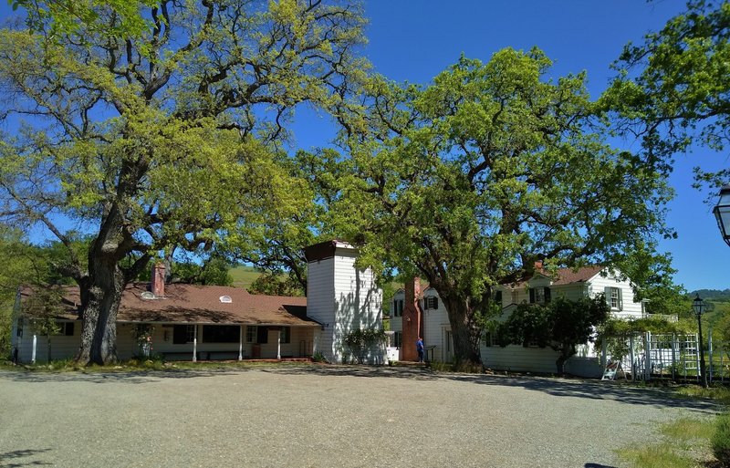 The historic Cook House (left) and Ranch House (right).