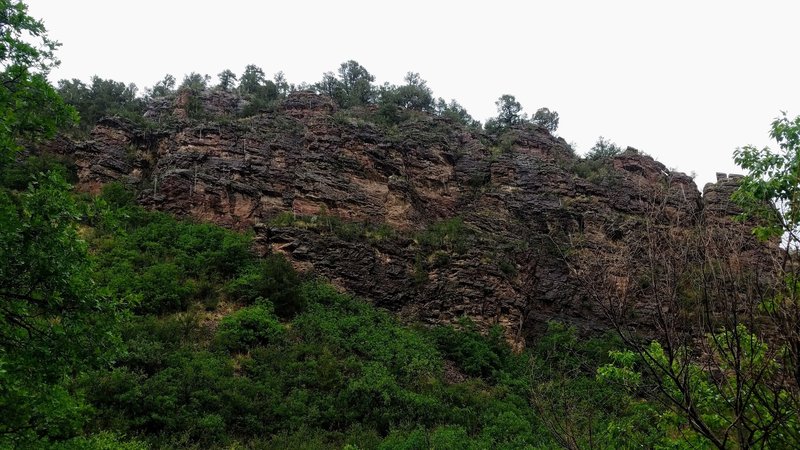 Great rock formation slightly below where Rattlesnake Gulch and Ute Pass Trail intersect