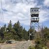 Fire tower at the top of Belknap Mountain