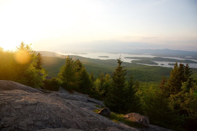 Looking north from Mount Major out towards Lake Winnipesaukee