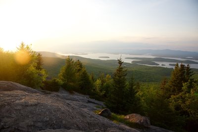 Looking north from Mount Major out towards Lake Winnipesaukee