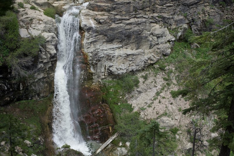 Mill Creek Falls from an observation platform in the early spring.