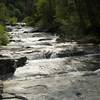 The South Fork of the Tuolumne River above Carlon Falls in the morning.