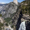 Illilouette Falls with Half Dome in the background