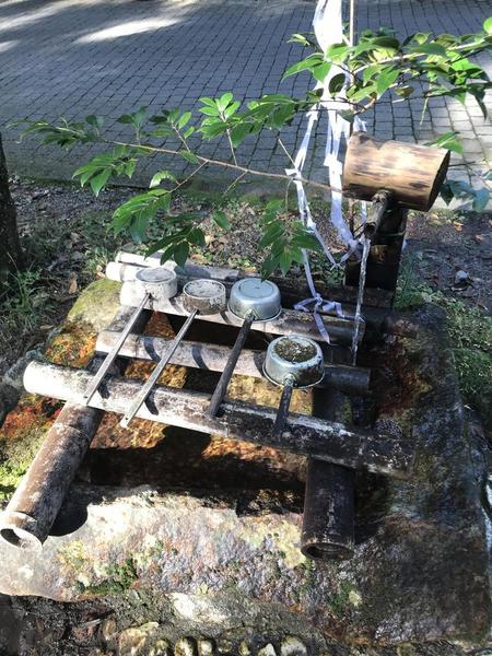 Natural springs on the trail are used for purification at the shrines.