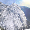 View of Lily Rock from the area near Saddle Junction.