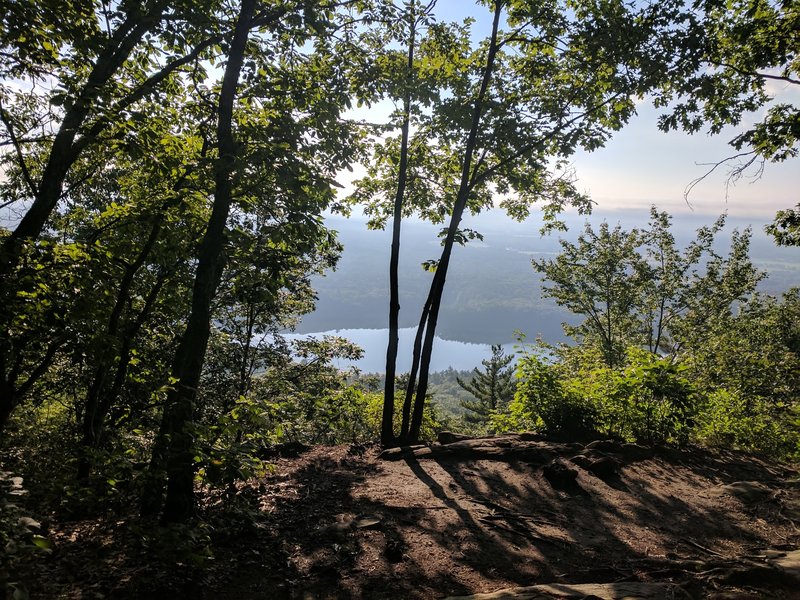 Moreau Lake overlook at the top of the staircase of death.