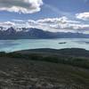 Looking down Lake Clark towards Port Alsworth