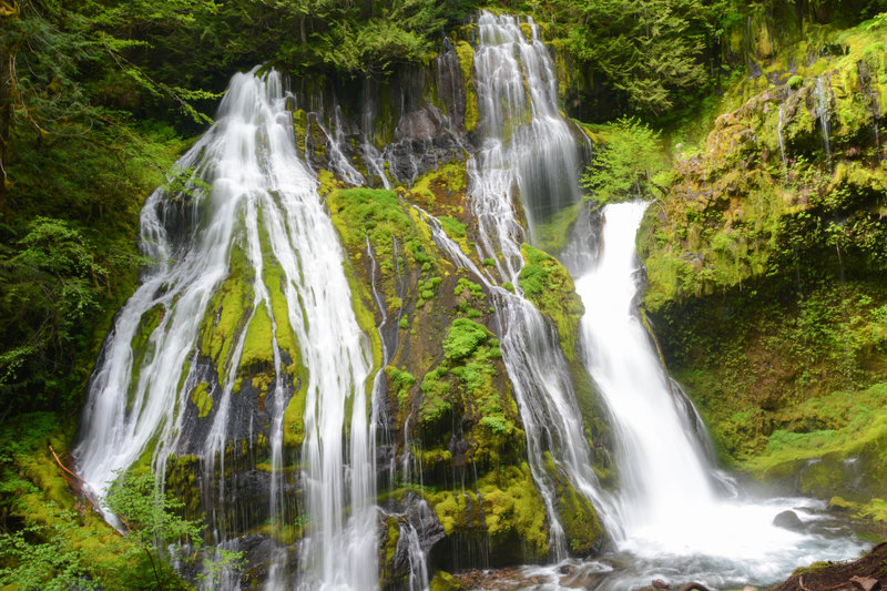 Panther Creek Falls from the lower platform