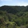 Looking west across Temescal Canyon