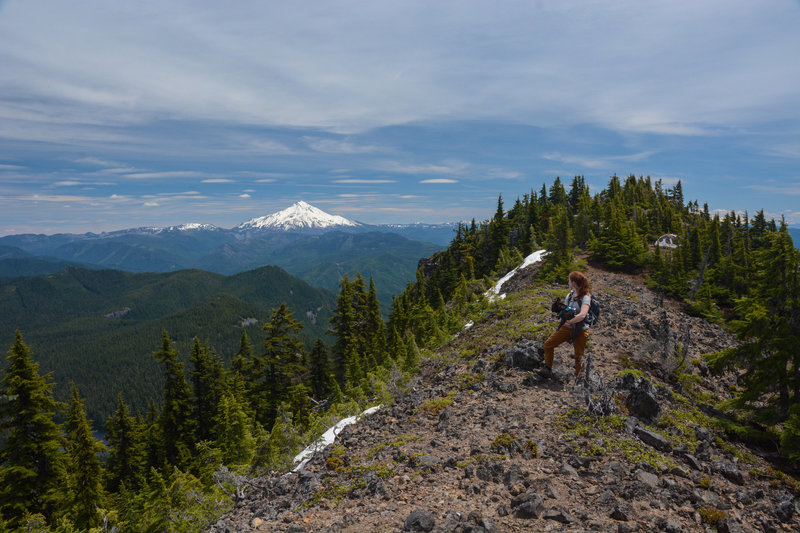 Plenty of room on top of Battle Ax Mountain