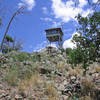 Spruce Mountain Lookout Tower at the apex of the Groom Creek Loop Trail