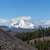 Lassen Peak from the the demanding ascent on Cinder Cone