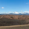 Lassen Peak across the Cinder Cone crater