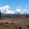 Lassen Peak behind Painted Dunes