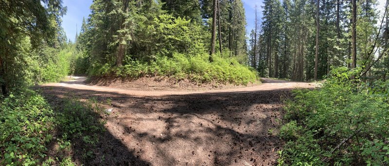 A panorama shot of the end of Trail 26