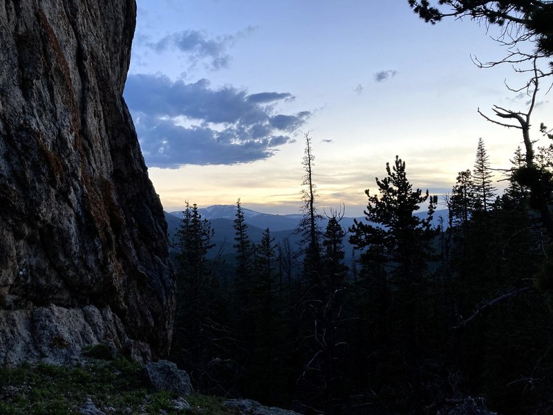 Dusk at The Spire—a magnificent rock.