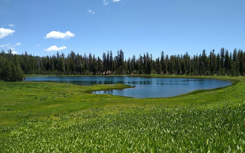 Crumbaugh Lake is passed by Crumbaugh Lake Trail.