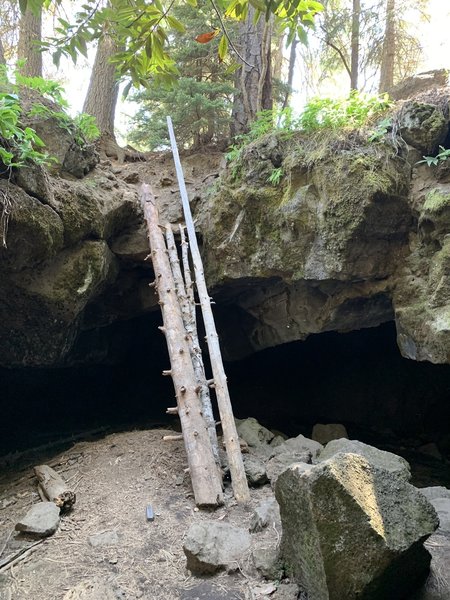 Cave access "ladder"