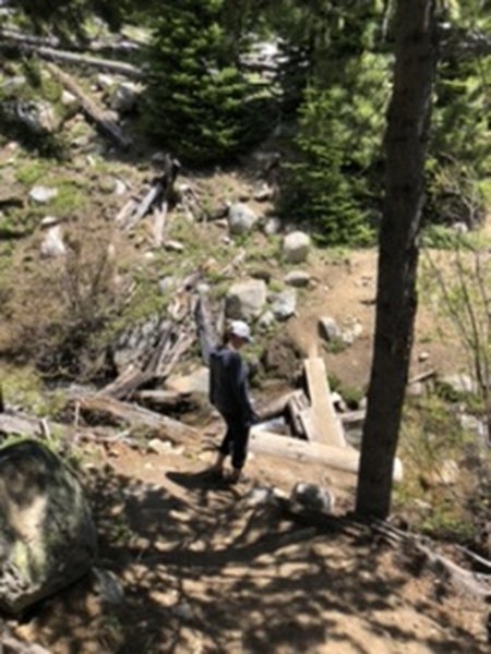 Bridge crossing on the way to Crawfish Lake