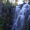 Looking up from the base of Kings Creek Falls.