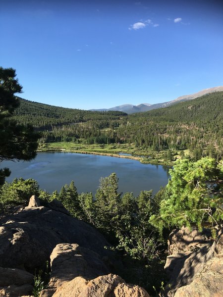 Overlooking Lily Lake from Lily Trail