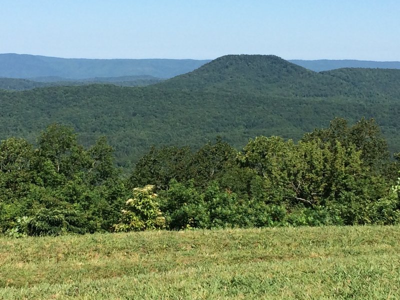 What is that flat mountain as seen from the top of Buck Bald?