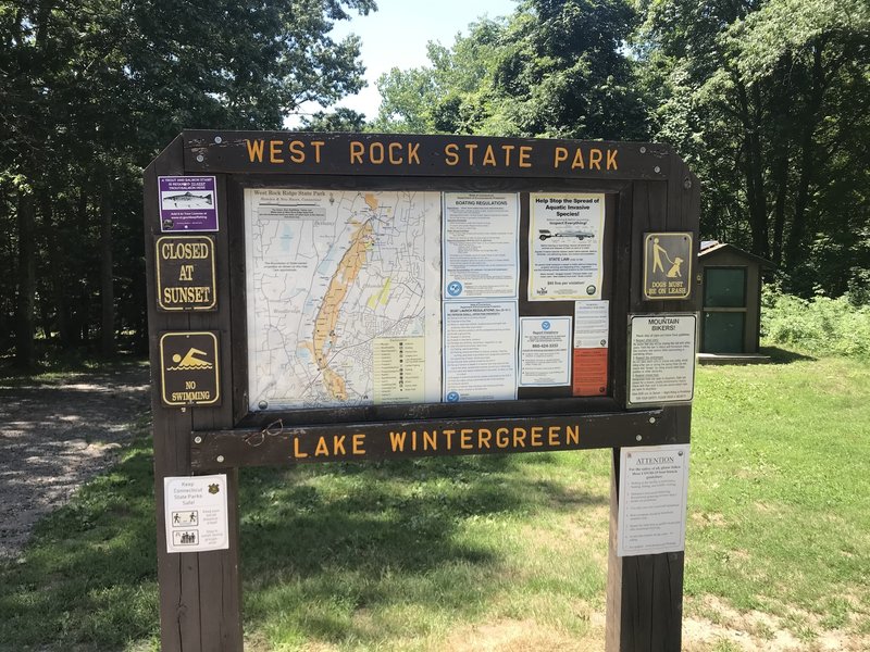 Kiosk for Lake Wintergreen.