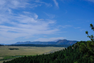 Looking south to Pikes Peak.