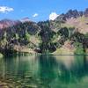 The beautiful blue green coloring of Crater Lake!