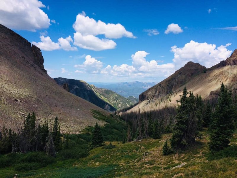 The beginning of the descent.