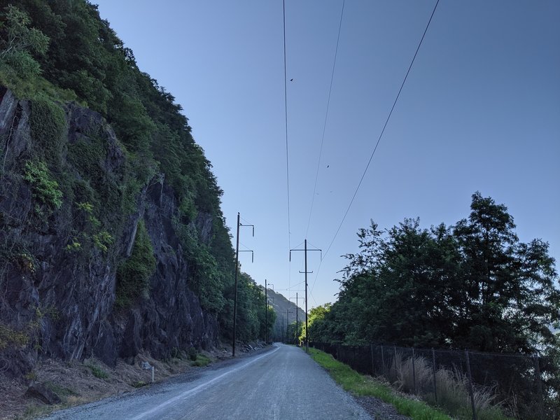 Southbound on the Enola Low-Grade Trail