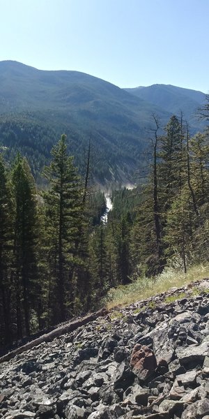 View of the main boulder.