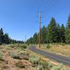 Facing West at the midpoint of South Gray's Crossing Trail.