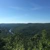 Viewpoint from white blazed trail overlooking Miller River