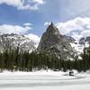 Lone Eagle Peak in Winter