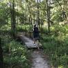 I wasn't expecting it, but the North Wilderness Loop is full of amazing sections of singletrack. Some areas are overgrown and require slowing down or charging through, but overall it's a great experience.