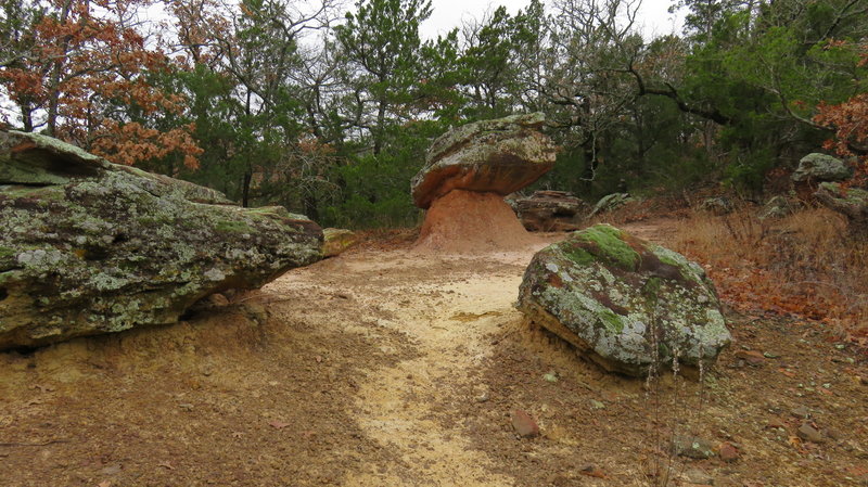 Balancing rock is a highlight that really shows the diversity of the areas past .