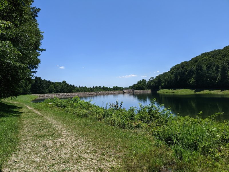 The reservoir, part of the Hamburg water supply!