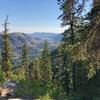 Looking toward June Lake from the base of the Fern Lake Trail