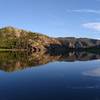 Reflections on Lake Ethel as the sun sets on a quiet July evening.