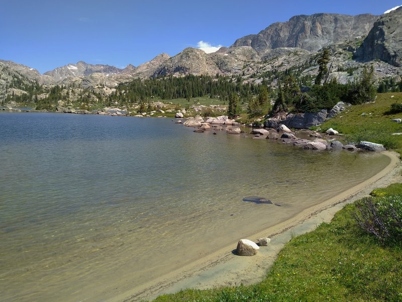 Awesome beach at the southeast end of the second Cook Lake.