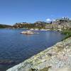 The northern Chain Lake, from a "lunch" rock along Highline Trail, next to the lake.