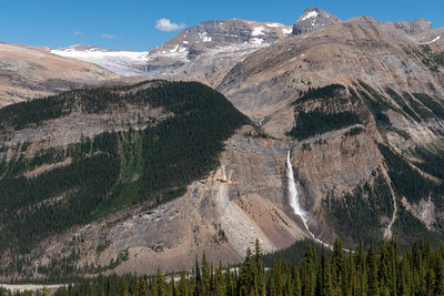 Takkakaw Falls across the valley from the Iceline.