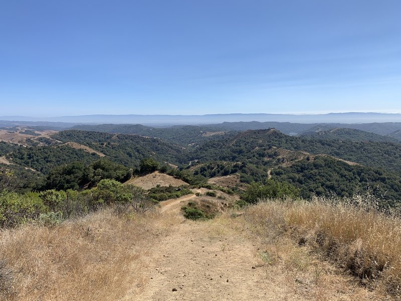 View from half way up the steep section of the Rocky Ridge Loop Trail.