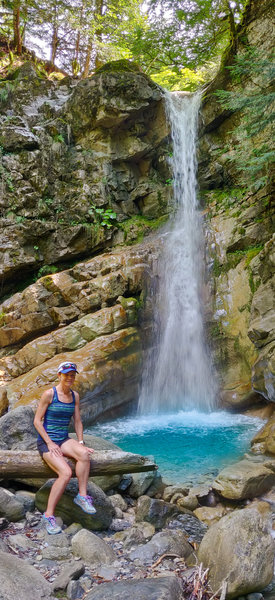 One of the waterfalls in the Gorges du Chauderon.