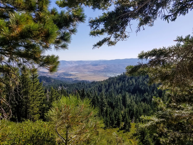 Washoe City from Ophir Creek Trail