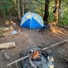 One of the first campsites at Barclay Lake