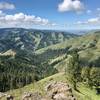 At the viewpoint looking southwest down Lick Creek Canyon and the North Fork Umatilla Wilderness.